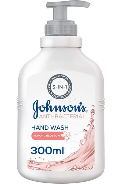 Johnson's Antibacterial Hand Wash with Almond Blossom, 300ml
