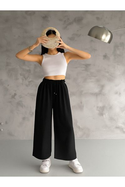 VOICTEC Relaxed Fit Tiril Tiril Standard Size 38-48 Size Range Casual Loose Fit Ayrobin Pants with Elastic Waist