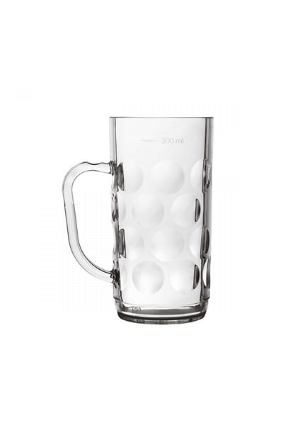 Raki Halba pentru bere policarbonat Clear 500ml ,8xh15,5 cm