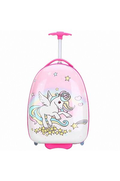 ZAAPPY Cute Anime Printed Kids Lightweight 17 Inch[ 5-7kg] Luggage with Smooth Easy Drag Wheels
