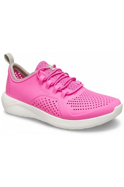 Crocs Pantofi sport LiteRide Pacer pentru copii, 28-29 EU - C11 US Roz - Roz electric/Alb