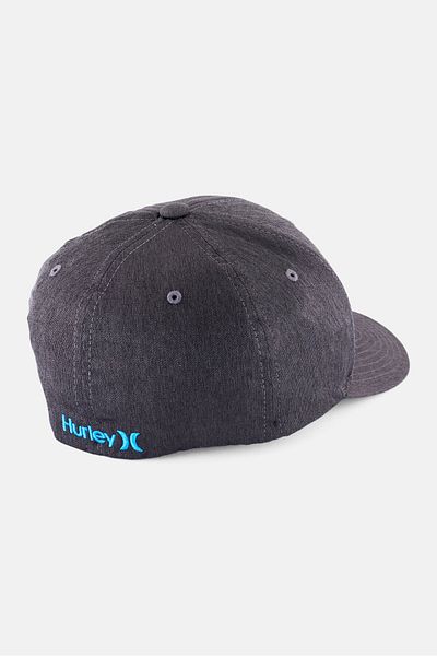 Hurley Men Embroidered Logo Flexfit Cap, Dark Grey