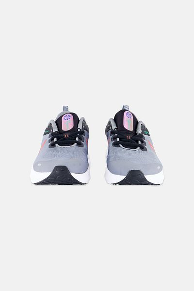 Nike Kids Girl Downshifter 12 NN Lace Up Sport Shoes, Grey