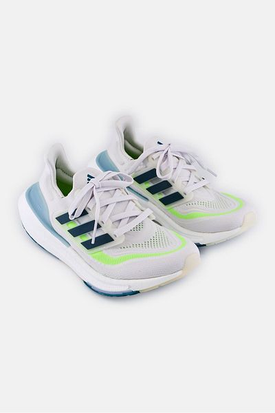 adidas Kids Boy Ultraboost Light Lace Up Running Shoes, White