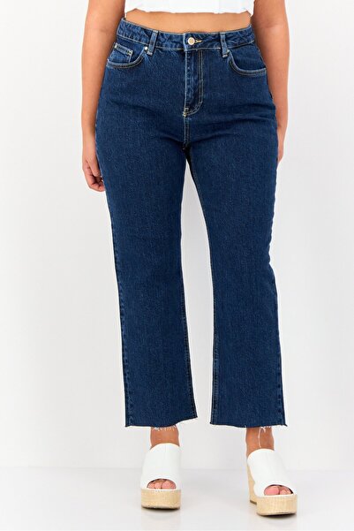 DeFacto Sorbe X Women Straight Stretchable Solid Denim Jeans, Blue