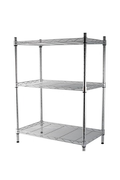 rexa وحدة رفوف سلكية صغيرة بثلاث طبقات من كيان - فضي