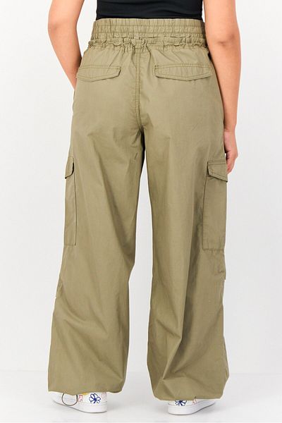 Don't Call Me Jennyfer Women Regular Fit Solid Cargo Pants, Khaki