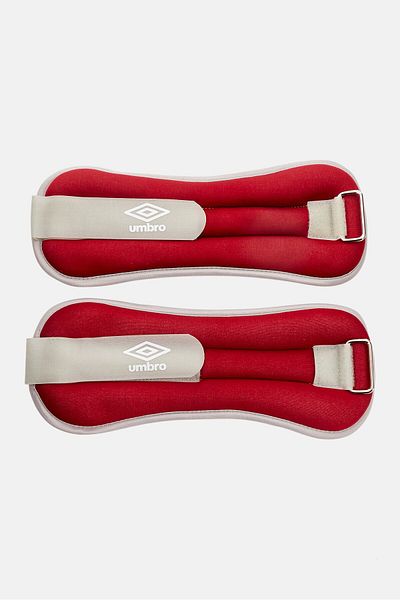 UMBRO 2 Piece Ankle Weight 1000 grm /22 x11 cm, Red