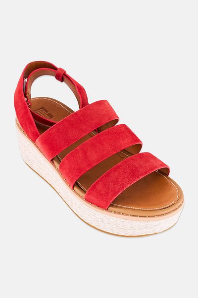 Fitflop Women Eloise Adjustable Buckle Closure Sandals, Red