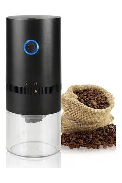 COOYA مطحنة حبوب قهوة كهربائية محمولة مع إعدادات طحن على 5 مراحل، V60، للتقطير والإسبريسو والصب