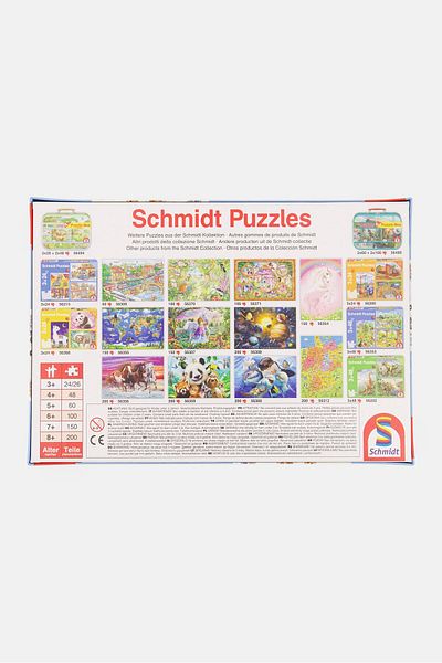 Schmidt 200 Pieces Babies Animals of the Wilderness, Sky Blue Combo