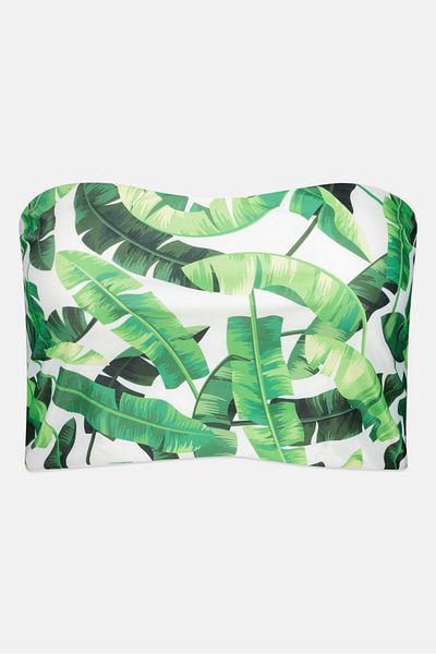 BOOHOO Women Allover Print Bikini Top, Multicolor