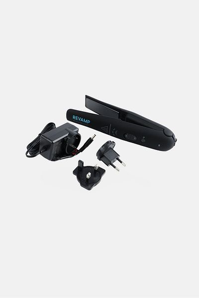 Revamp Liberate Cordless Compact Ceramic Hair Straightener, Black