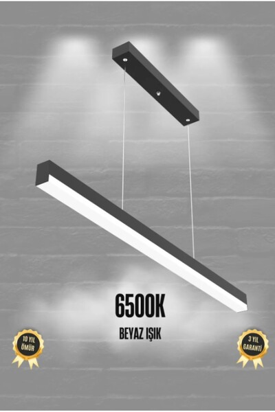 RRULTECH Magro 80cm ( Siyah Kasa, Beyaz Işık 6500k ) Ledli Sarkıt Modern Led ...