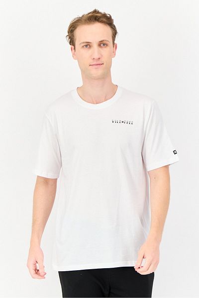 Hurley Men Sportswear Fit Short Sleeves Outdoor T-shirt, White