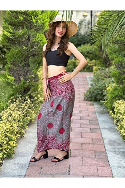 Gönülden Tasarım Ethnic Patterned Binding Women's Skirt