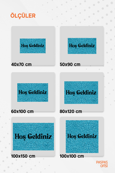 Paspas Yap Welcome Door Mat - Curly Door Mat - Outdoor Door Mat - Home and Workplace Door Mat