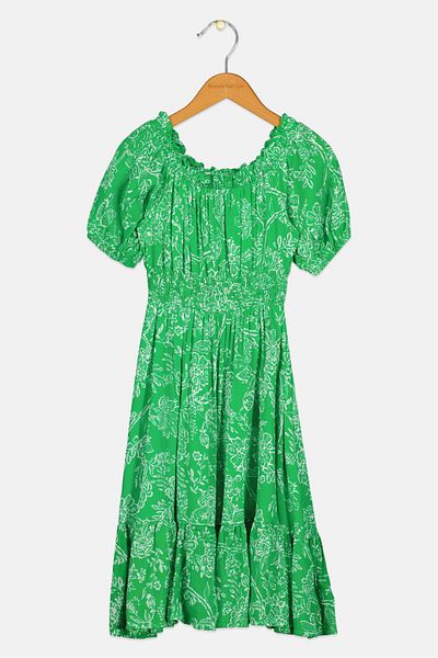 Koton Kids Girl Floral Print Dress, Multicolor