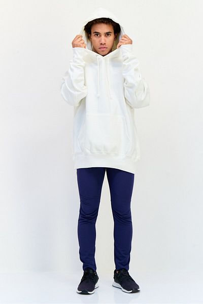 Champion Men Sportswear Fit Long Sleeve Outdoor Hoodie, White
