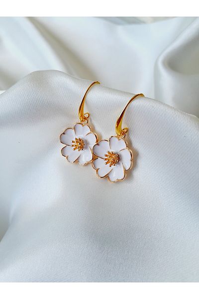 Minnoş Dükkan Flower Design Earrings