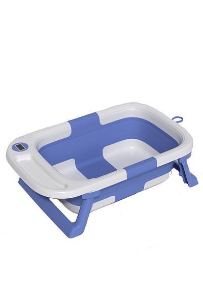 Little Mom Cadita Ultrapliabila cu termometru Little Mom Blue