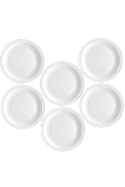 Bormioli Rocco Set of 6 opal plates Bormioli Performa 24cm