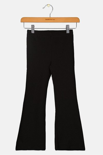 Koton Kids Girl Textured Pants, Black