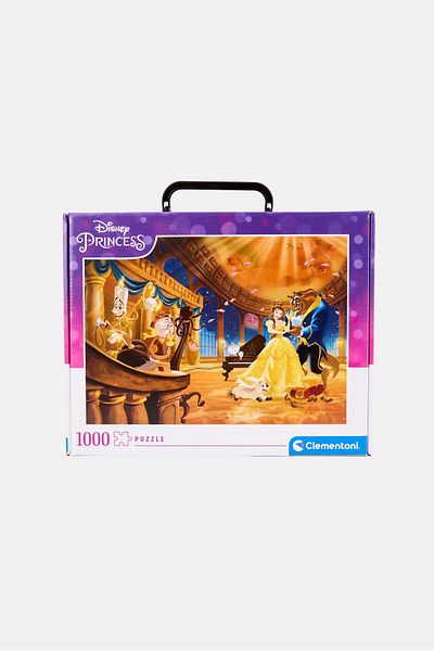 CLEMENTONI Disney Princess Beauty And The Beast Brief Case Puzzle 1000 Pieces