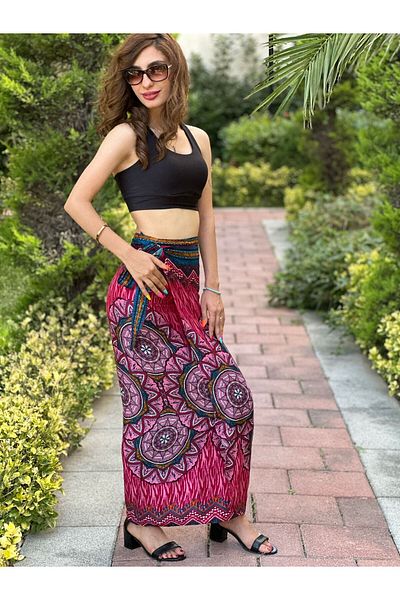 Gönülden Tasarım Ethnic Patterned Binding Women's Skirt