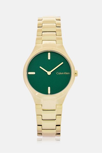 Calvin Klein Women 25200333 Stainless Steel Analog Watch 30mm, Gold