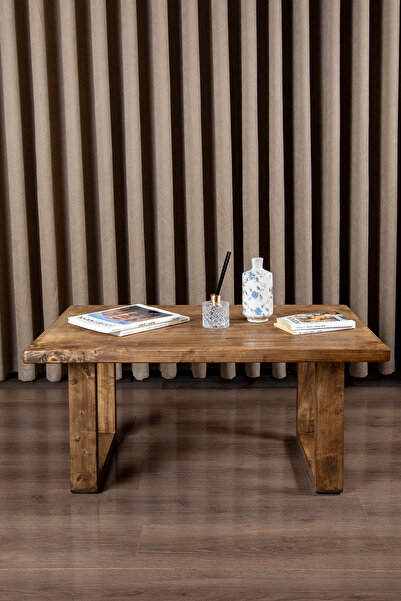 Aberteka Bohem Doğal Ahşap, Açık Ceviz Modern, Orta Sehpa