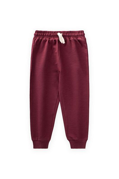 Cigit Seasonal Basic Tracksuit 2-10 Years Burgundy