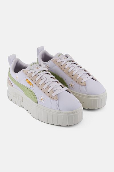 Puma Women Mayze Embroidery Lace Up Outdoor, White