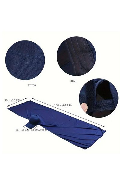 Trade Bazaar Summer Breathable Navy Blue Hijab Hat – Wide Brim, Uv Protection, Comfortable and Stylish