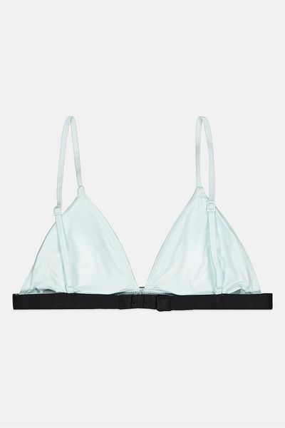 Calvin Klein Women Brand Logo Lightly Padded Bra, Ice Blue