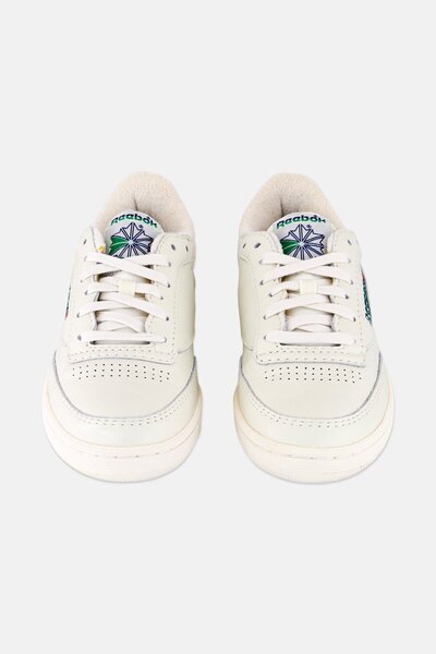 Reebok Men Club C 85 Vintage Lace Up Tennis Shoes, Off White