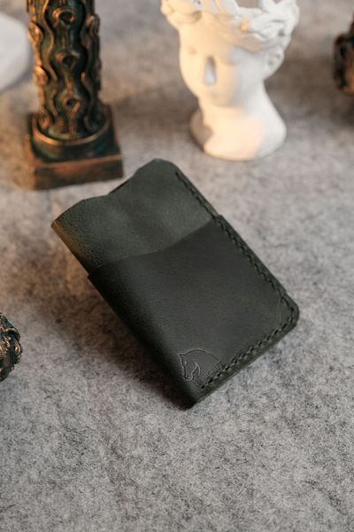 TROYACRAFT Handmade Leather Card Holder Wallet - Sardis