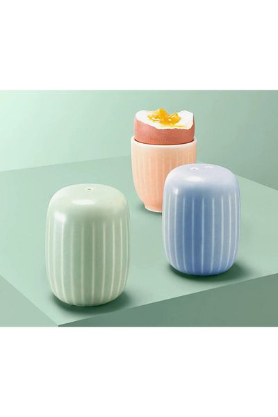 Tchibo Salt Snd Pepper Shaker, Blue and Green