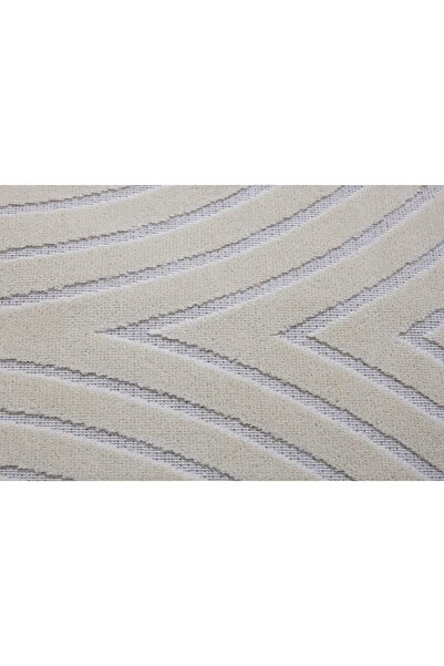 luna home Sibiu Faron thin cotton rug, cream Scandinavian design, 80x200 cm