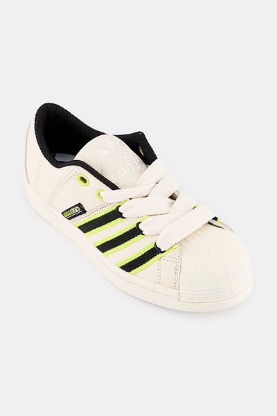 adidas Kids Boy Superstsr Supermodifird Lace Up Outdoor Shoes, Off White