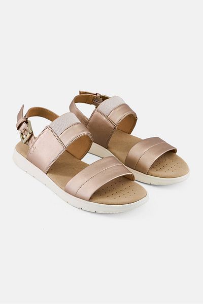 Geox Women D Dandra Adjustable Buckle Closure Sandals, Beige