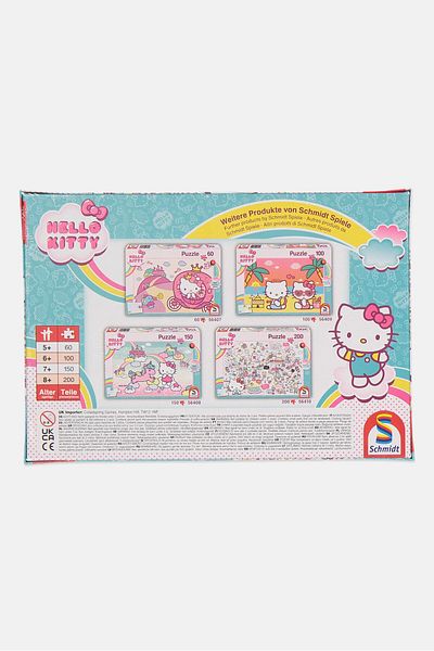 Hello Kitty 200 Pieces World Jigsaw Puzzle, Mint Green Combo