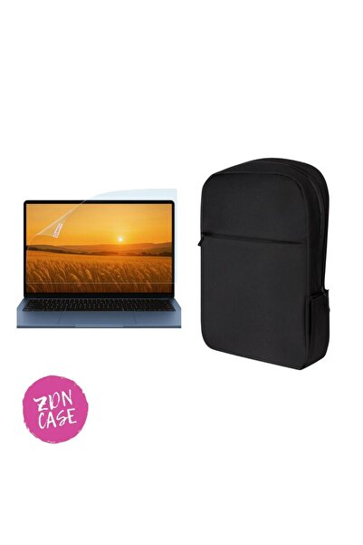 ZDN Case MacBook Pro 14" (M1 MAX 2021) Fermuar Detaylı Sırt Laptop Çantası ve...