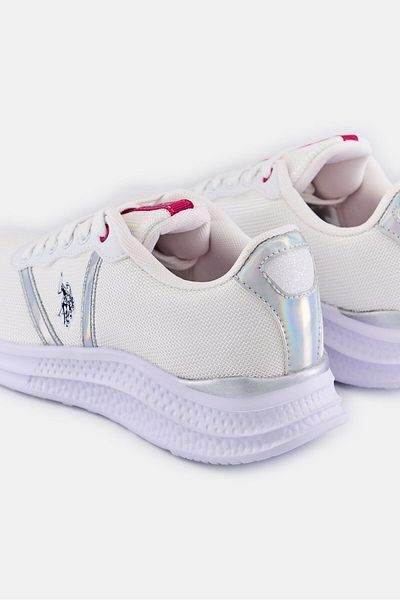 U.S. Polo Assn. Women Lace Up Casual Shoes, White