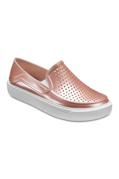 Crocs Pantofi sport CitiLane Roka Metallic Slip-On pentru copii - Roz deschis