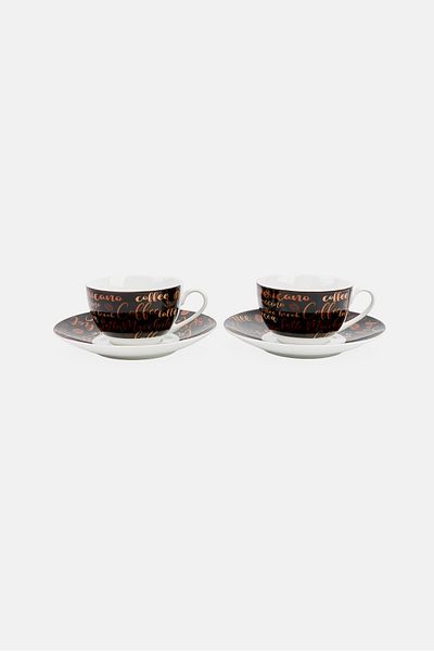 Ritzenhoff & Breker 4 Pieces Porcelain Aromatico Cappuccino Set 220 ml, Multicolor