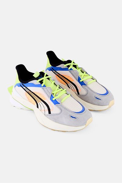 Puma Kids Boy Pwrframe OP-1 Abstract Lace Up Outdoor Shoes, Multicolor
