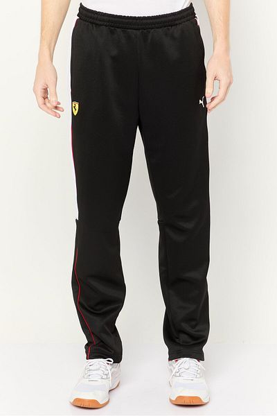 Puma X Scuderia Ferrari Men Sportswear Fit Ferrari Race Mt7 Outdoor Track Pants, Black