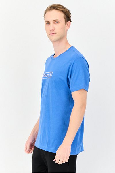 Hurley Men Sportswear Fit Short Sleeve Outdoor T-Shirts, Blue