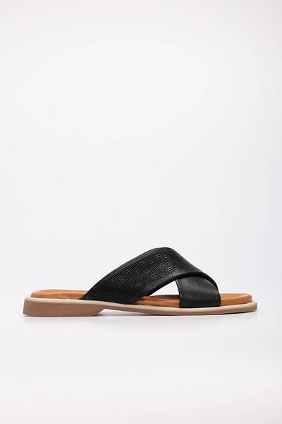 FAST STEP Genuine Leather Women's Flat Slippers 972Za1201